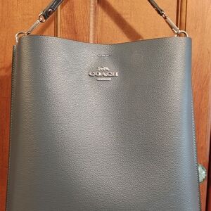 Coach Blue Leather Shoulder Bag